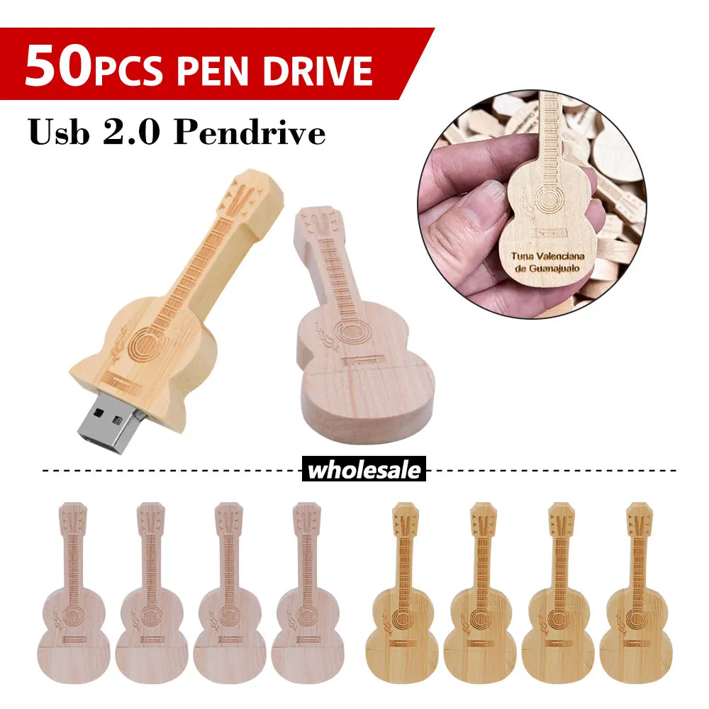 50PCS/LOT Wood Guitar USB Flash Drive 128GB Free Custom Logo Pen Drive 64GB Wooden GOOD Memory Stick Creative Gifts U Disk 32GB
50PCS/LOT Wood Guitar USB Flash Drive 128GB Free Custom Logo Pen Drive 64GB Wooden GOOD Memory Stick Creative Gifts U Disk 32GB