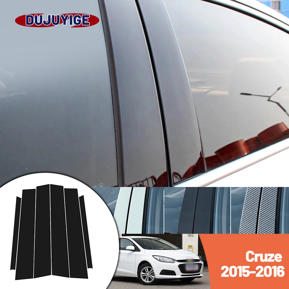 Bright black carbon fiber door and window B C Pillar sticker suitable For Chevrolet Cruze 2015-2016 
Bright black carbon fiber door and window B C Pillar sticker suitable For Chevrolet Cruze 2015-2016