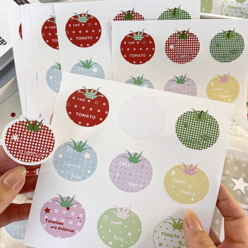 10sheet Korean Tomato Round Stickers for Journal DIY DecorationCircle Seal Decals for Photocard Gift Wrapping Cute Sticker Pack
10sheet Korean Tomato Round Stickers for Journal DIY DecorationCircle Seal Decals for Photocard Gift Wrapping Cute Sticker Pack