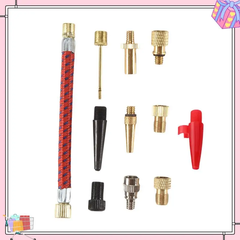 A77T-12Pcs/Set Airbed Pump Hose Adapter Nozzle Valve Air Hose Inflating Needles Bike Pump Inflator Connector Bike Tools
A77T-12Pcs/Set Airbed Pump Hose Adapter Nozzle Valve Air Hose Inflating Needles Bike Pump Inflator Connector Bike Tools