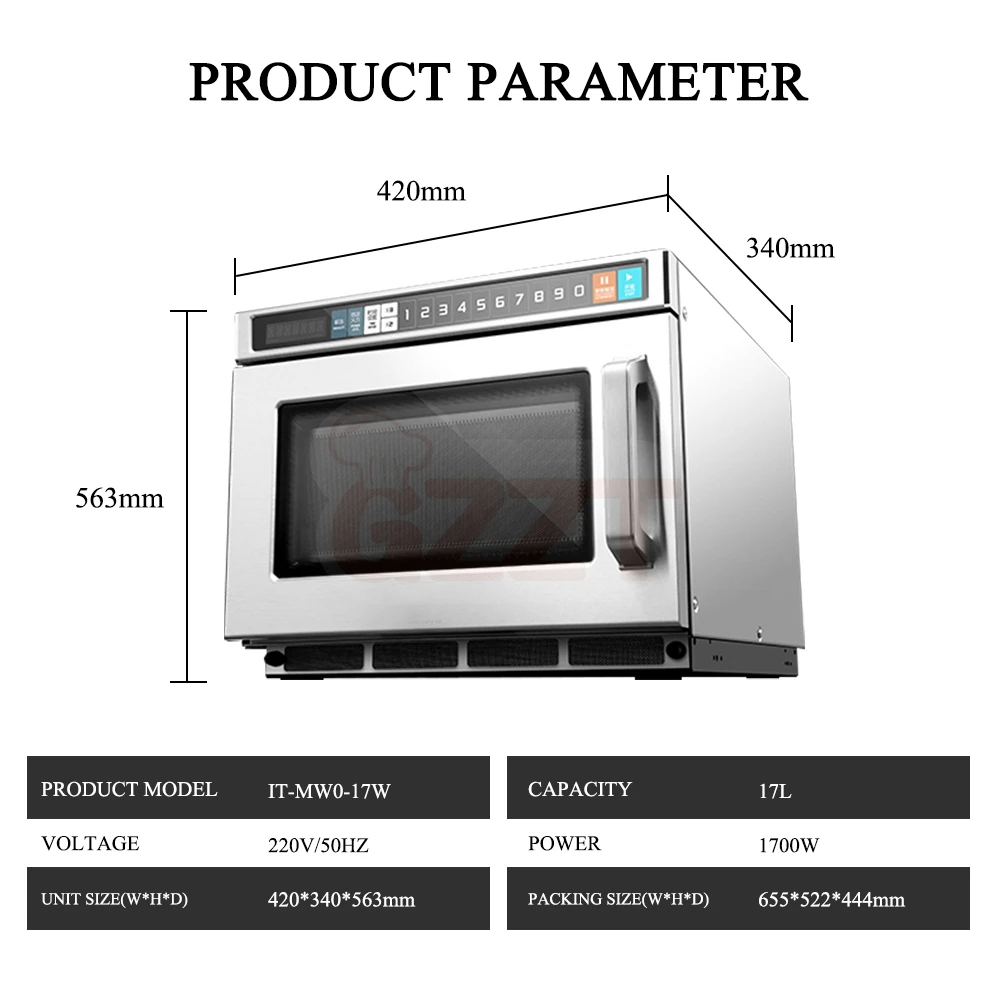 Professional Convenience Electric Micro Wave Oven Commercial Supermarket Use Industrial Digital Multifunction Microwave Oven
Professional Convenience Electric Micro Wave Oven Commercial Supermarket Use Industrial Digital Multifunction Microwave Oven