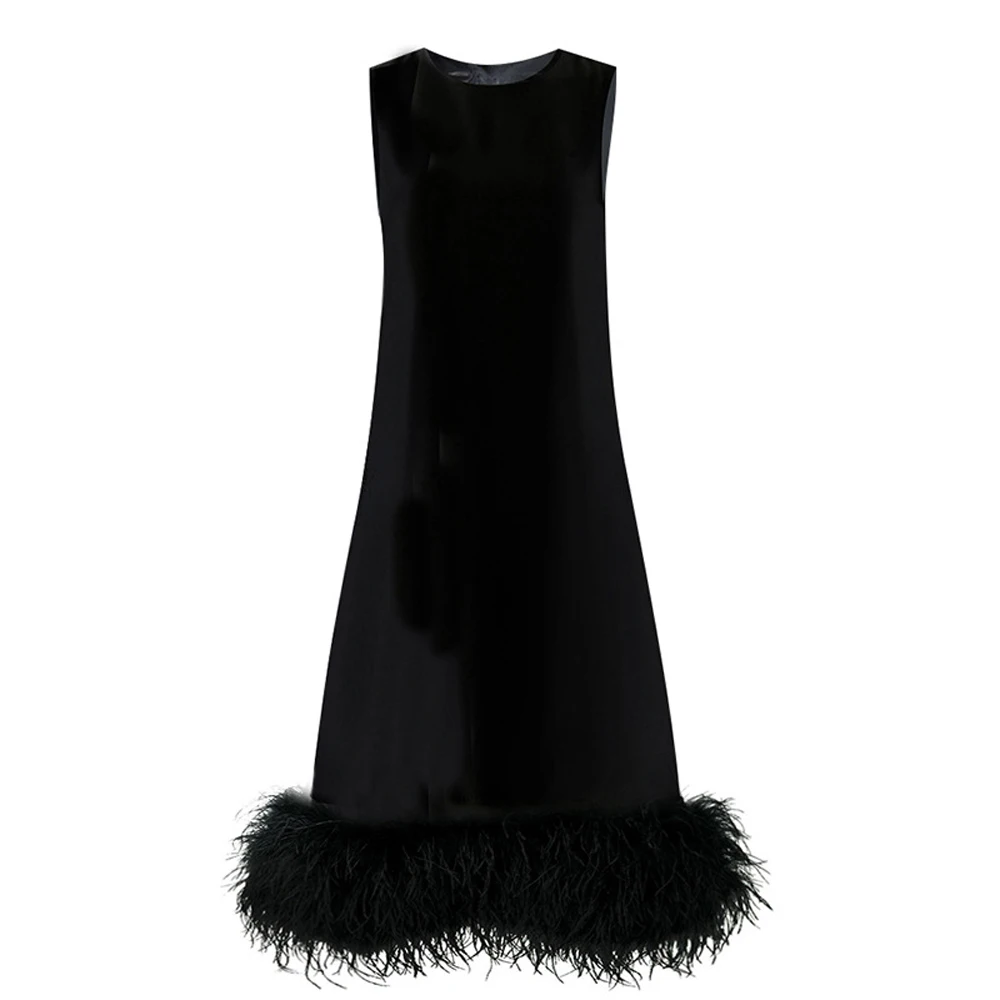 Feather Fur Dress For Women O Neck Sleeveless Loose Tassel A Line Dresses Female Streetwear 2022 Summer Fashion New
Feather Fur Dress For Women O Neck Sleeveless Loose Tassel A Line Dresses Female Streetwear 2022 Summer Fashion New