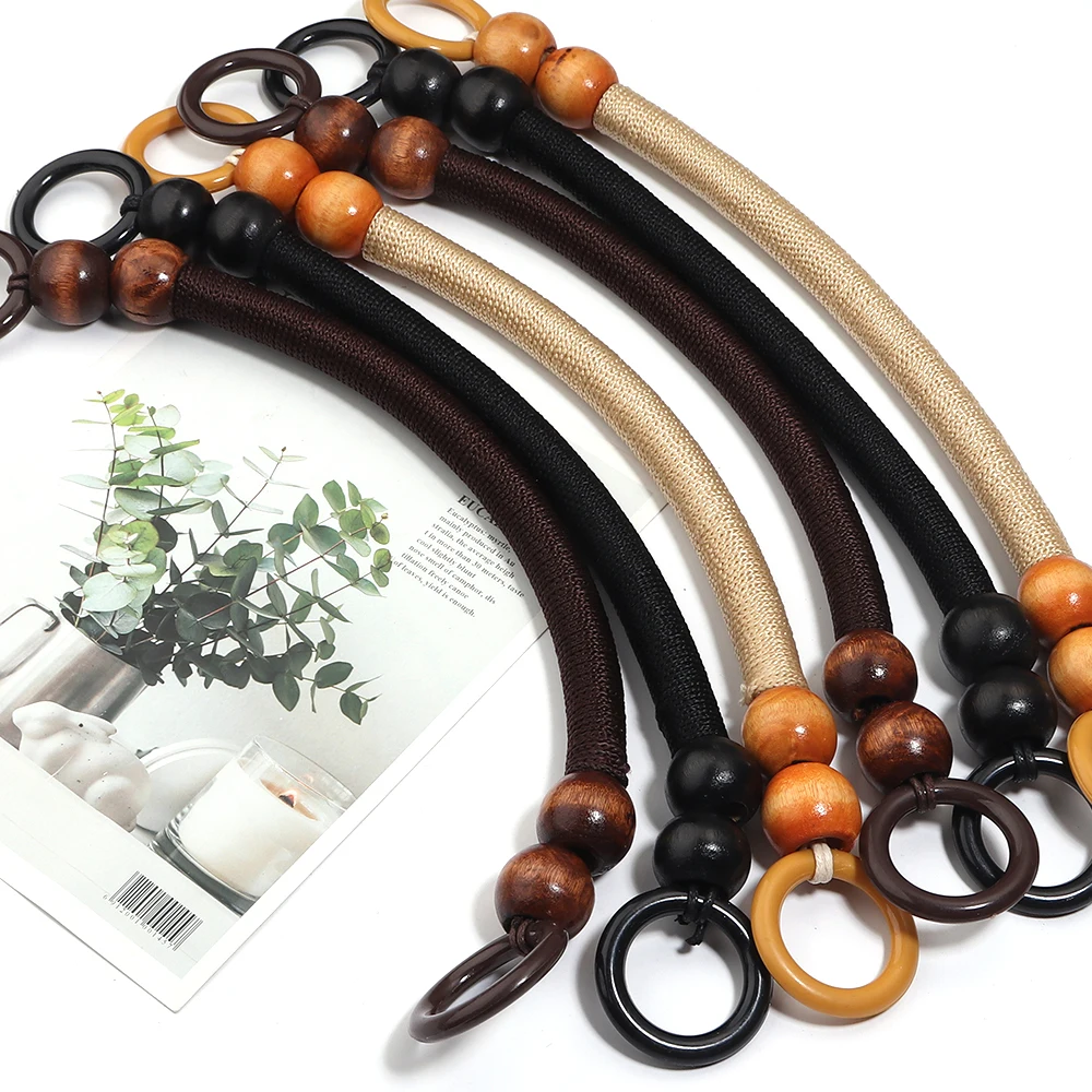1pc/lot 33/37cm Vintage Rattan Weaving Handbag Strap Nylon Rope Wooden Beads Bag Handle DIY Handcrafts HandBags Accessories
1pc/lot 33/37cm Vintage Rattan Weaving Handbag Strap Nylon Rope Wooden Beads Bag Handle DIY Handcrafts HandBags Accessories