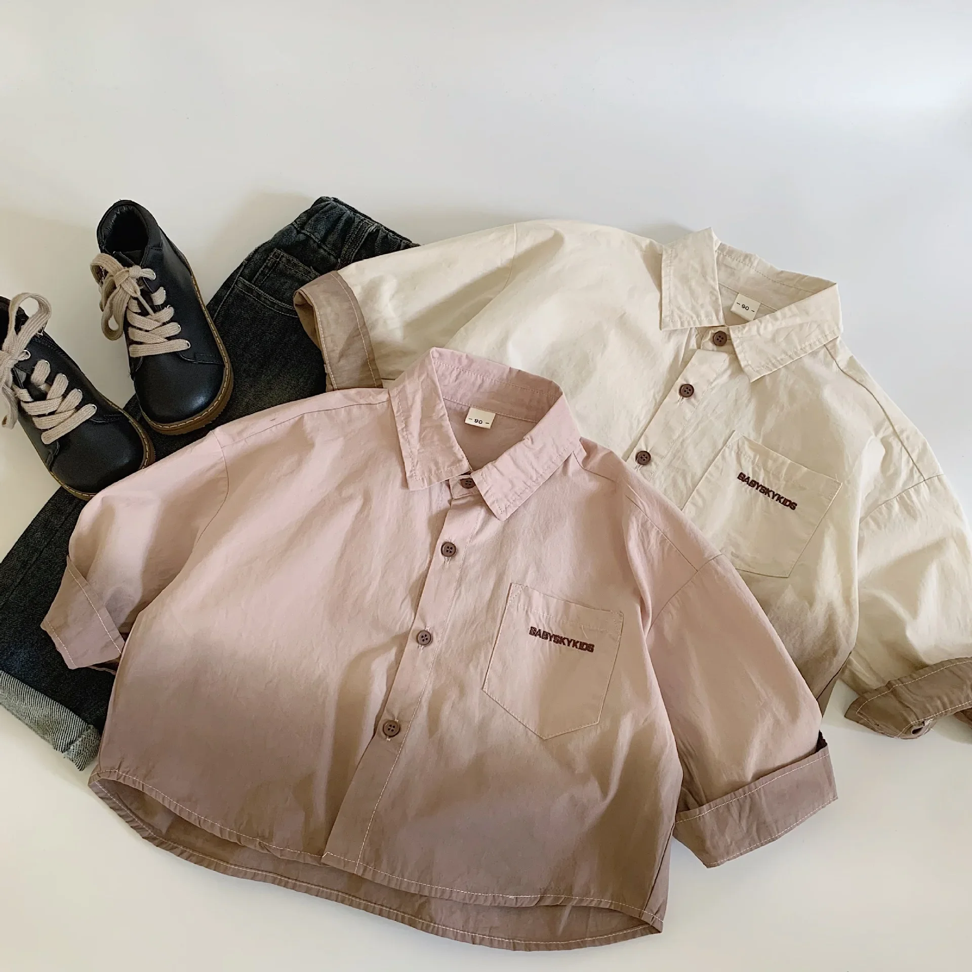 Autumn New Fashionable Boys Cotton Lapel Dyed Shirt Long Sleeve Handsome Simple Casual Kids Top Children Clothes Kids Shirt 2025
Autumn New Fashionable Boys Cotton Lapel Dyed Shirt Long Sleeve Handsome Simple Casual Kids Top Children Clothes Kids Shirt 2025