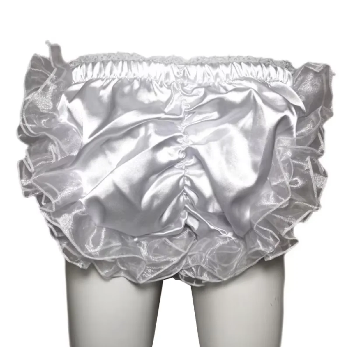 French Sexy Adult Custom Fetish Cross Dressing Sissy White Satin Patchwork Transparent Sheer Bow Tie Elastic Waist Shorts
French Sexy Adult Custom Fetish Cross Dressing Sissy White Satin Patchwork Transparent Sheer Bow Tie Elastic Waist Shorts