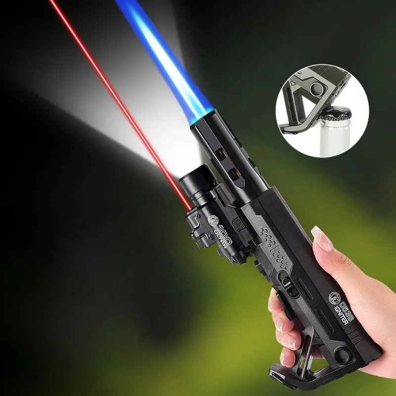 Multifunctional Butane Lighter with Bottle Opener Laser and Light, Windproof High Tempreture Kitchen Spray Gun for Outdoor BBQ
Multifunctional Butane Lighter with Bottle Opener Laser and Light, Windproof High Tempreture Kitchen Spray Gun for Outdoor BBQ