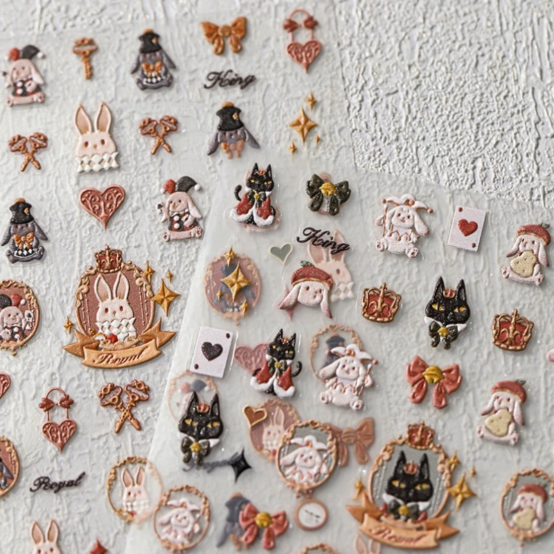 2026 Easter Cute Rabbit Cat Crown Lock Key 5D Embossed Reliefs Self Adhesive Nail Art Sticker Cute Manicure Decal nail sticker
2026 Easter Cute Rabbit Cat Crown Lock Key 5D Embossed Reliefs Self Adhesive Nail Art Sticker Cute Manicure Decal nail sticker