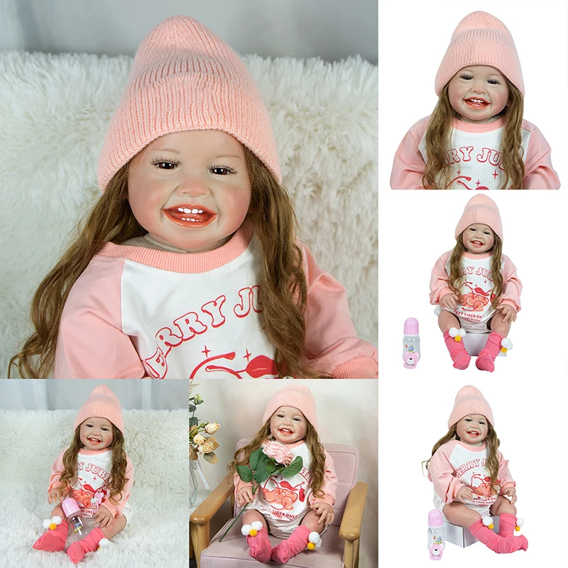 24 Inch 60 cm MILA Reborn Dolls Cloth Body Realistic Lovely Girl Baby Doll For Sale Doll Kid Birthday Xmas Gifts
24 Inch 60 cm MILA Reborn Dolls Cloth Body Realistic Lovely Girl Baby Doll For Sale Doll Kid Birthday Xmas Gifts