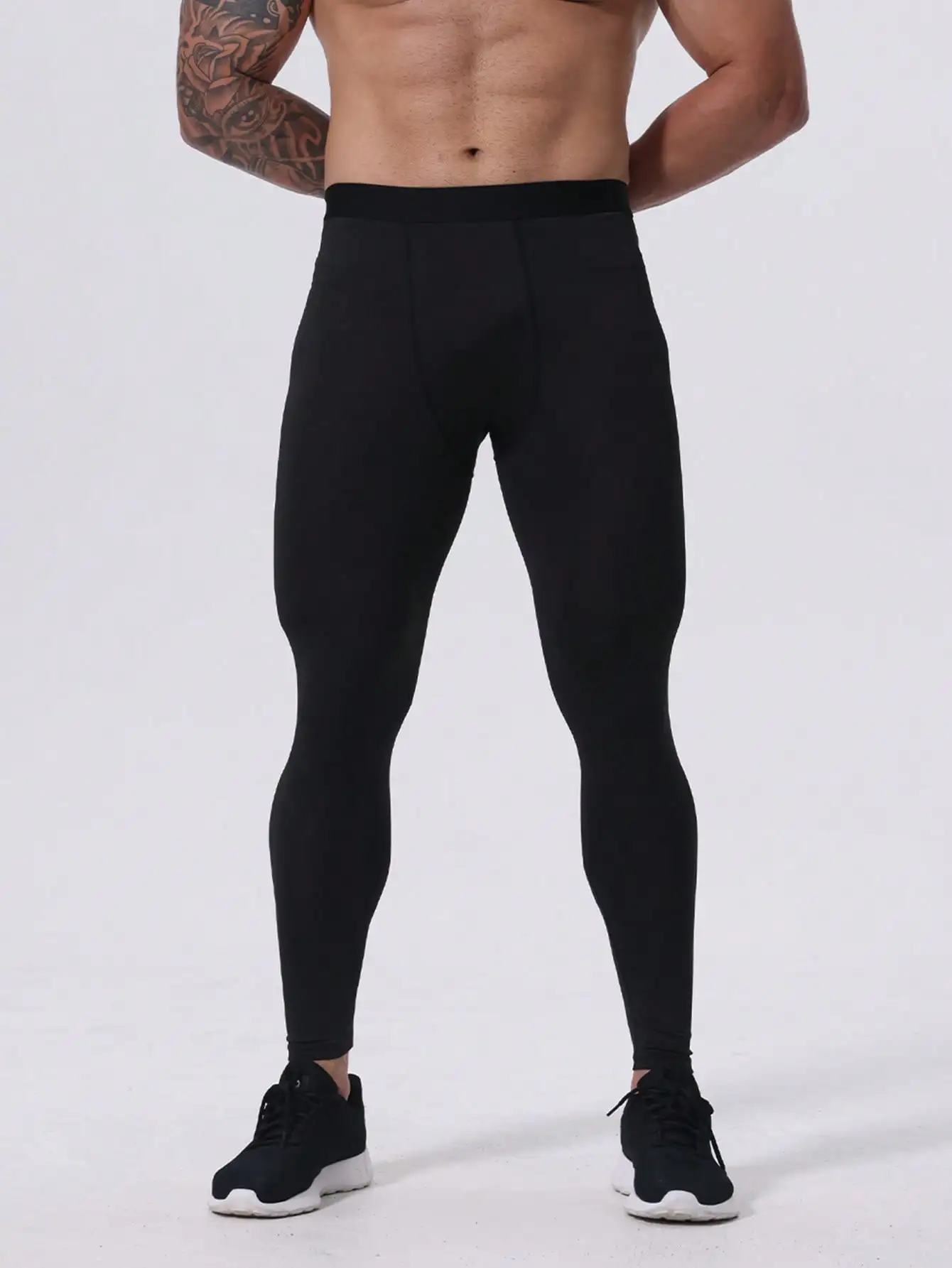 Men's Black Compression Sport Leggings - Quick Dry, Breathable, High Elasticity for Fitness Running
Men's Black Compression Sport Leggings - Quick Dry, Breathable, High Elasticity for Fitness Running