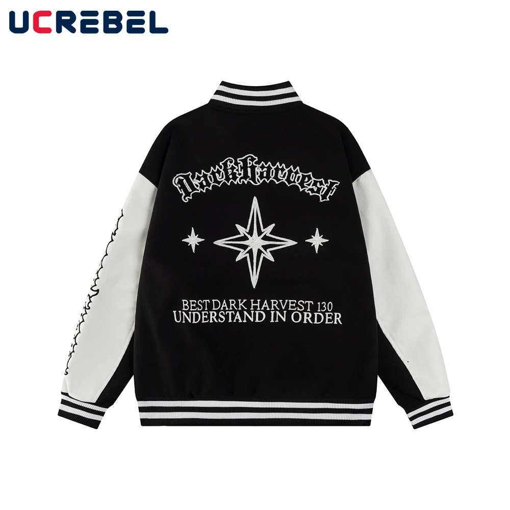 Бейсбольная куртка с вышивкой букв, мужская осенне-зимняя куртка из искусственной кожи с рукавами в стиле ретро, мужская верхняя одежда
Бейсбольная куртка с вышивкой букв, мужская осенне-зимняя куртка из искусственной кожи с рукавами в стиле ретро, мужская верхняя одежда