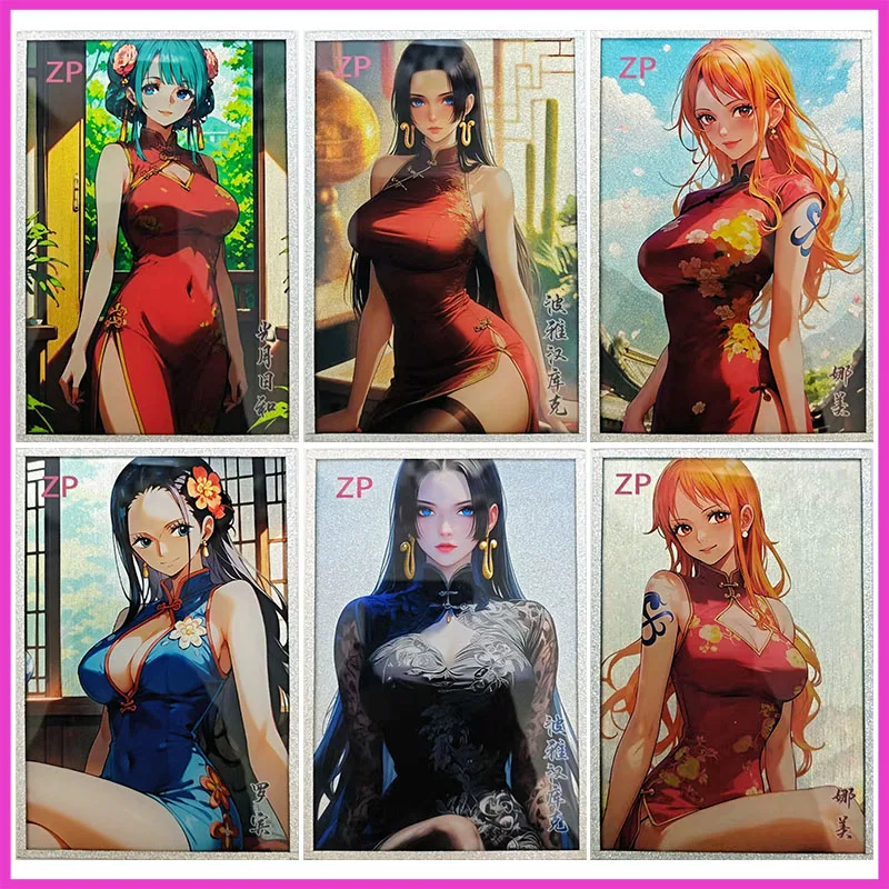 Anime Goddess Story ONE PIECE Rare ZP Refraction Collectible Card Kozuki Hiyori Hancock Nami Robin Toys for boy Birthday Present
Anime Goddess Story ONE PIECE Rare ZP Refraction Collectible Card Kozuki Hiyori Hancock Nami Robin Toys for boy Birthday Present