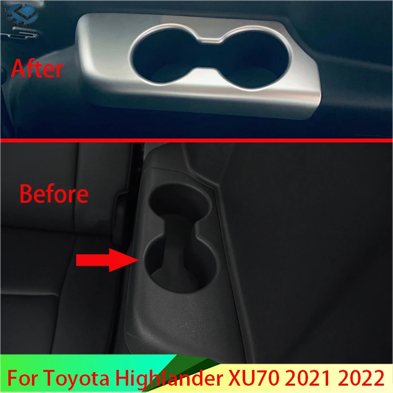 For Toyota Highlander XU70 2021 2022 Car Accessories ABS Chrome Matte Rear Row Side Cup Frame Decoration
For Toyota Highlander XU70 2021 2022 Car Accessories ABS Chrome Matte Rear Row Side Cup Frame Decoration