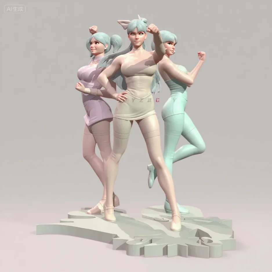 The height of man 38mm 50mm 75mm Resin Model Kit 3 Girl Colorless Self Assembly TD-7316/3D
The height of man 38mm 50mm 75mm Resin Model Kit 3 Girl Colorless Self Assembly TD-7316/3D