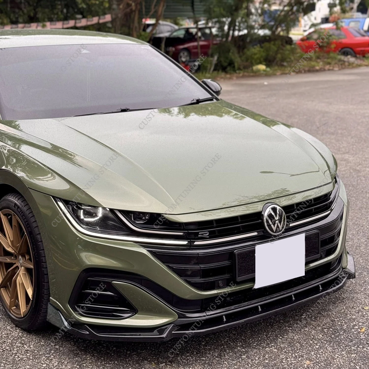 Gloss Black ABS Front Bumper Lip Spoiler Splitter Blade Diffuser For VW Arteon R-line 2021-2025 facelift Bodykits Tuning
Gloss Black ABS Front Bumper Lip Spoiler Splitter Blade Diffuser For VW Arteon R-line 2021-2025 facelift Bodykits Tuning