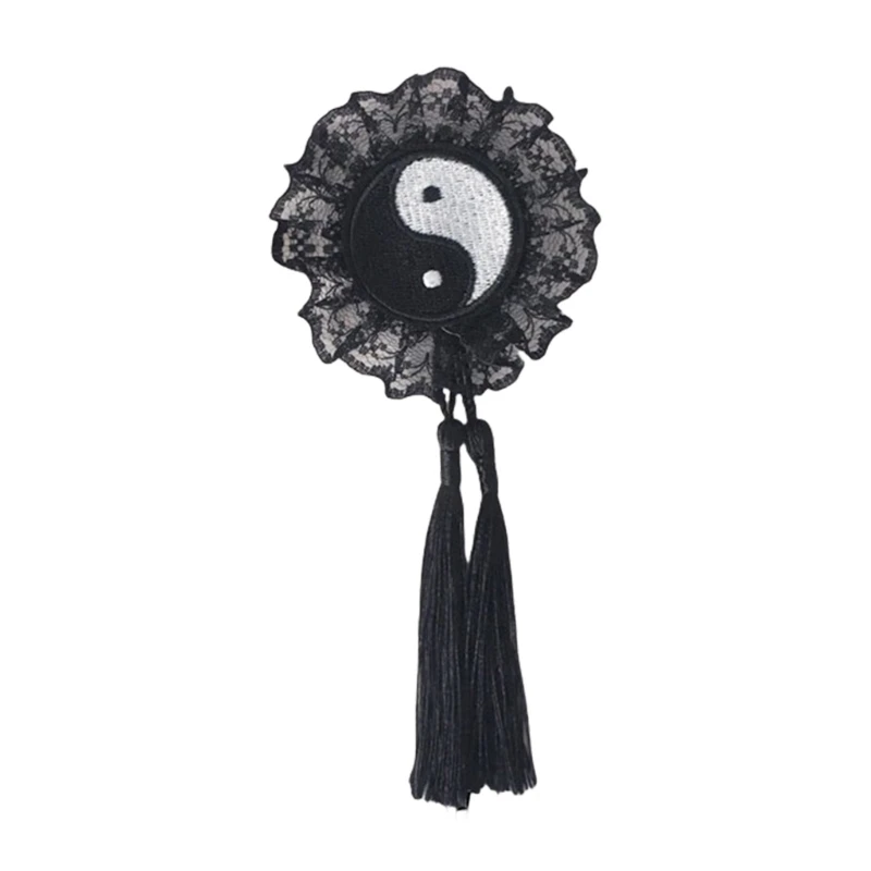 652F Lace Taichi Bagua Hair Clip for Women Festival Theme Side Clip Hair Barrette for Chinese Culture Event Hair Ornament
652F Lace Taichi Bagua Hair Clip for Women Festival Theme Side Clip Hair Barrette for Chinese Culture Event Hair Ornament