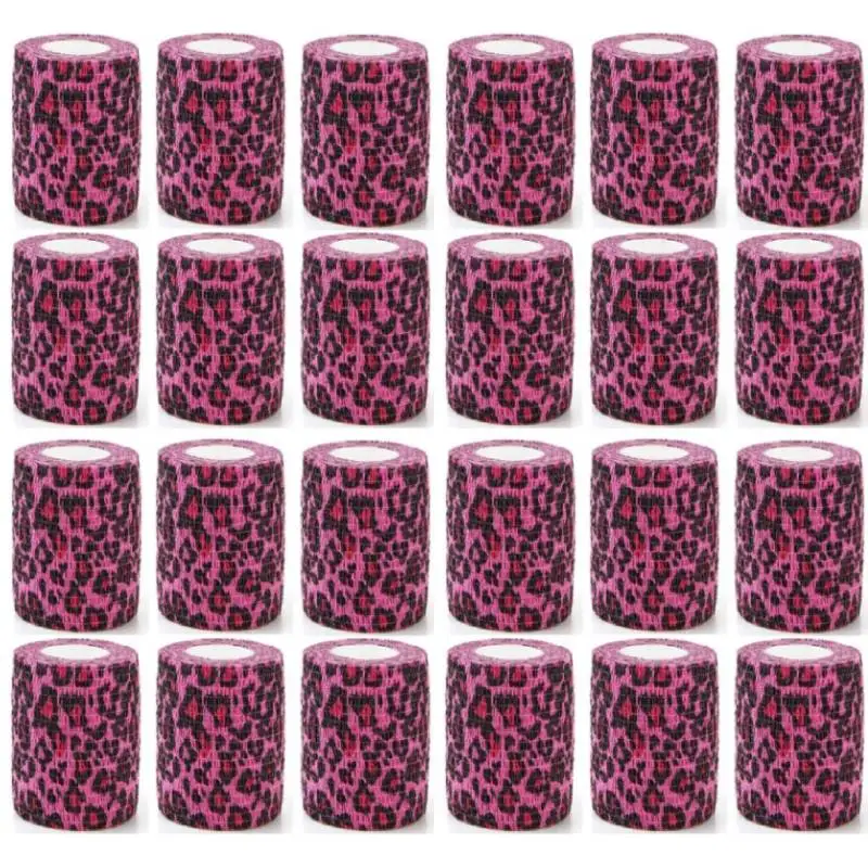 24Rolls Colorful Self Adhesive Bandage Beige, Elastic Breathable Sports Non-woven Wrap Finger Tape Pink leopard
24Rolls Colorful Self Adhesive Bandage Beige, Elastic Breathable Sports Non-woven Wrap Finger Tape Pink leopard