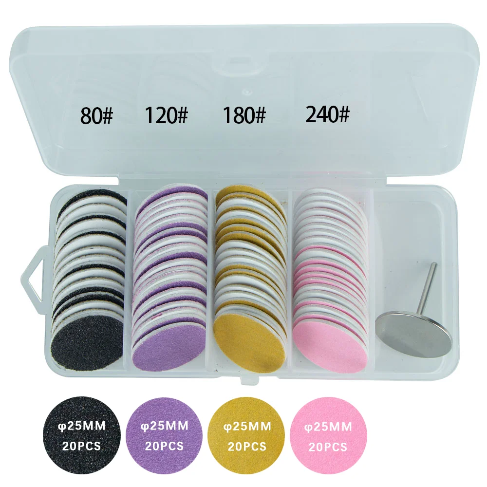 80pcs Replaceable Sanding Paper With Metal Disk,25mm Pink Pedicure Nail Bit Sandpaper Foot Care Cuticle Calluses Removal Tool
80pcs Replaceable Sanding Paper With Metal Disk,25mm Pink Pedicure Nail Bit Sandpaper Foot Care Cuticle Calluses Removal Tool