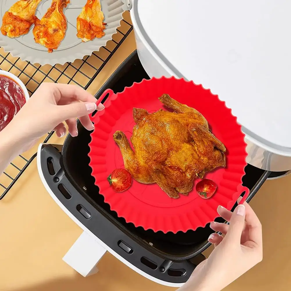 8Inch Silicone Frying Liners Air Circulation Baking Tray Dual-sided Cooking Pan Grease-free Air Fryer Basket Kitchen Accessories
8Inch Silicone Frying Liners Air Circulation Baking Tray Dual-sided Cooking Pan Grease-free Air Fryer Basket Kitchen Accessories