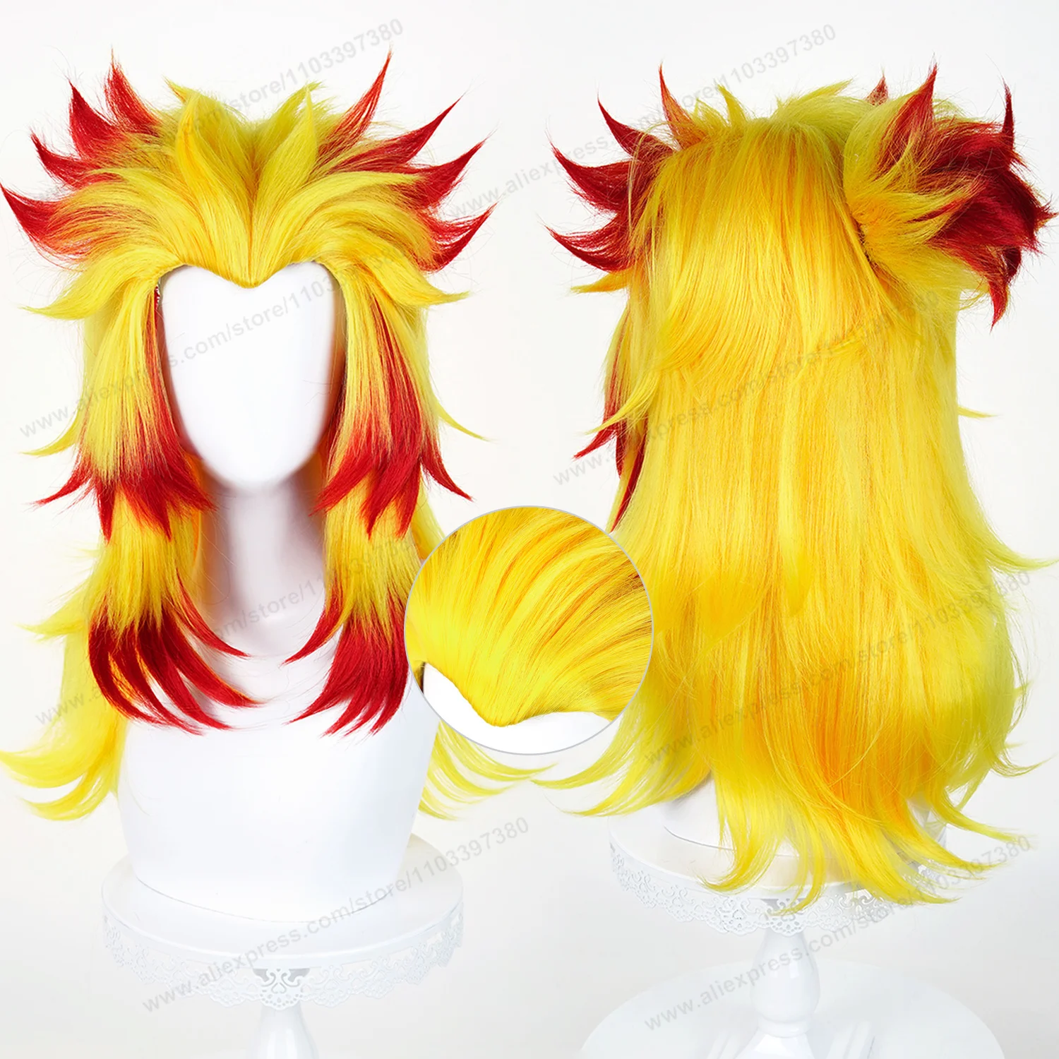 Rengoku Kyoujurou Cosplay Wig 60cm Long Man Hair Anime Cosplay Wig Halloween Heat Resistant Synthetic Wigs
Rengoku Kyoujurou Cosplay Wig 60cm Long Man Hair Anime Cosplay Wig Halloween Heat Resistant Synthetic Wigs