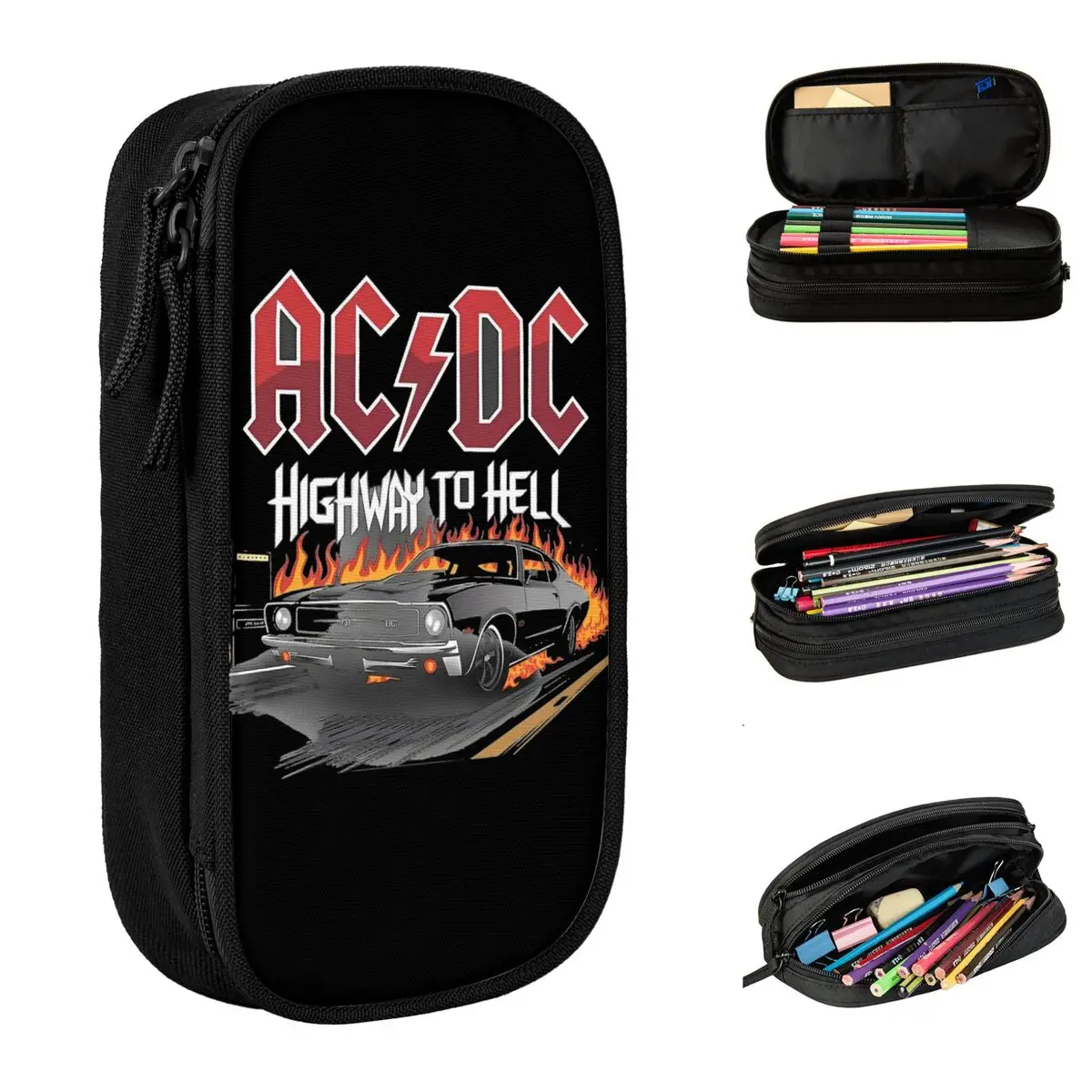 Highway To Hell AC Heavy Metal Пенал Модные сумки-карандаши постоянного тока для девочек и мальчиков Большое хранилище Студенты Школьные подарки Пеналы
Highway To Hell AC Heavy Metal Пенал Модные сумки-карандаши постоянного тока для девочек и мальчиков Большое хранилище Студенты Школьные подарки Пеналы