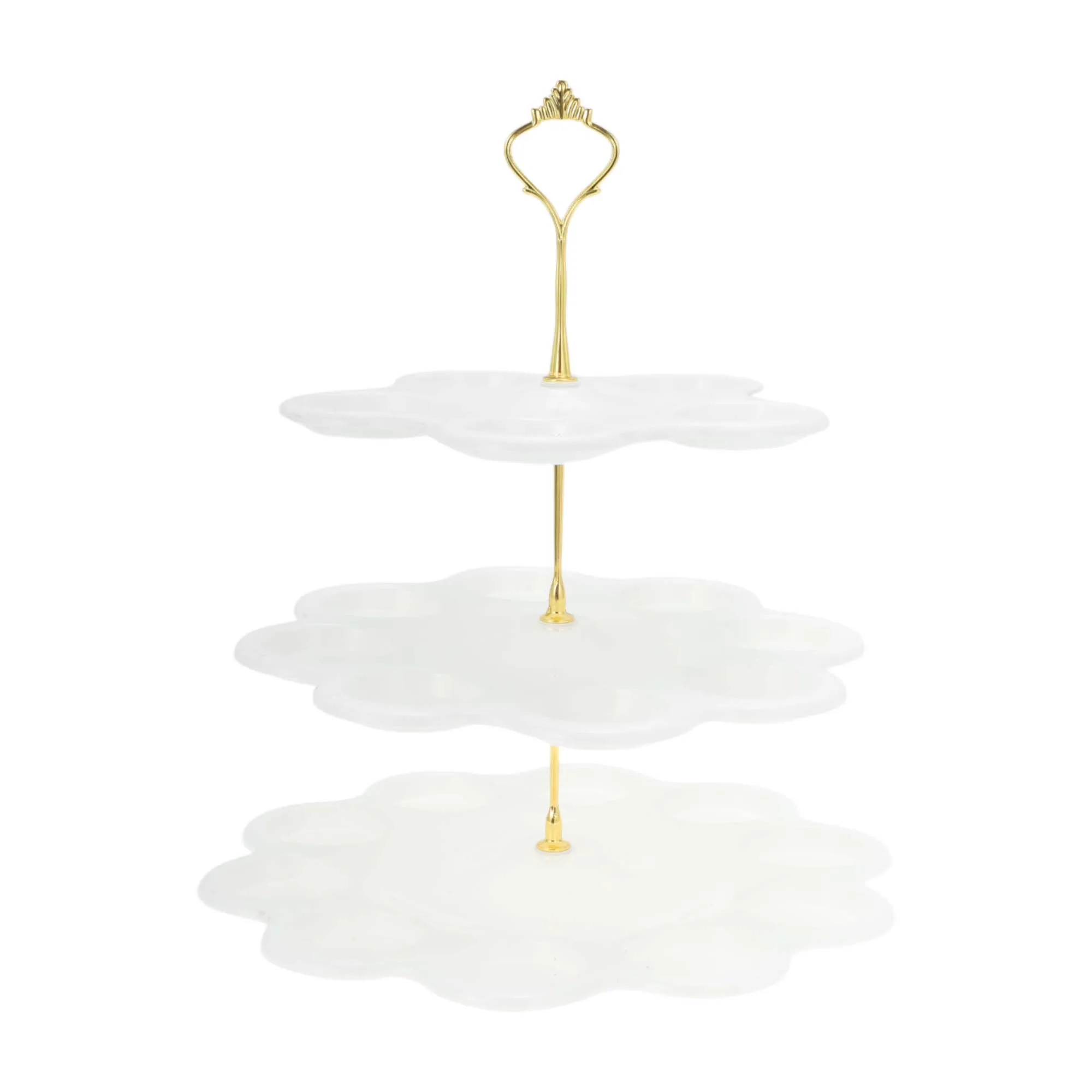 3 Layer Flower Shaped Dessert Cupcake Display Stand
3 Layer Flower Shaped Dessert Cupcake Display Stand