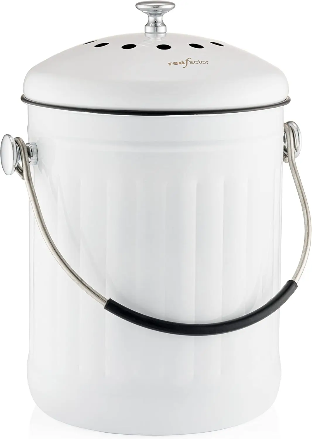 Premium Stainless Steel Kitchen Compost Bin with Dual Filter, Odor-Free, 1.3 Gallon - White
Premium Stainless Steel Kitchen Compost Bin with Dual Filter, Odor-Free, 1.3 Gallon - White