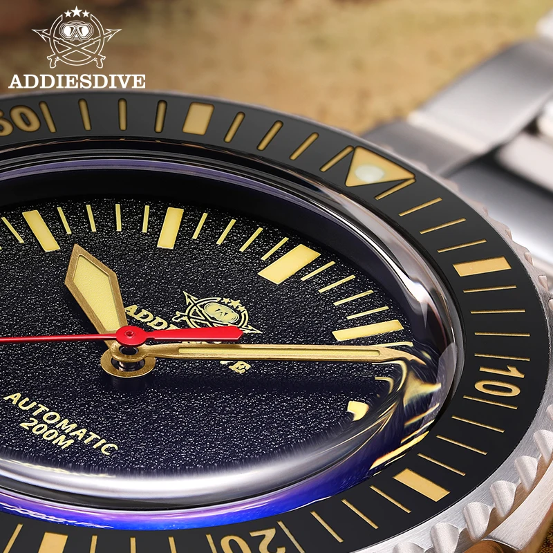 ADDIESDIVE Luxury Men Watch Pot Cover Sapphire Japan NH35 Steel Watches Automatic Mechanical Wristwatch Luminous 200m Dive Reloj
ADDIESDIVE Luxury Men Watch Pot Cover Sapphire Japan NH35 Steel Watches Automatic Mechanical Wristwatch Luminous 200m Dive Reloj