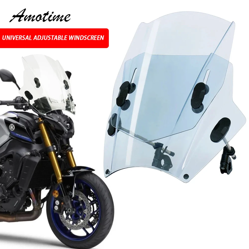 Windshield Covers For MT07 MT09 Universal Adjustable Windscreen For HONDA CBR600RR CB1000R GXSR 600 750 Motorcycle Windscreen
Windshield Covers For MT07 MT09 Universal Adjustable Windscreen For HONDA CBR600RR CB1000R GXSR 600 750 Motorcycle Windscreen