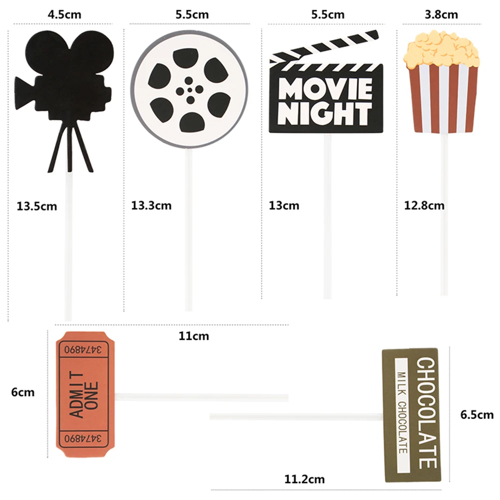 24pcs Movie Ticket Cake Toppers Creative Wooden Picks for Cupcakes Dessert Decor Party Supplies Celebration Accessories
24pcs Movie Ticket Cake Toppers Creative Wooden Picks for Cupcakes Dessert Decor Party Supplies Celebration Accessories