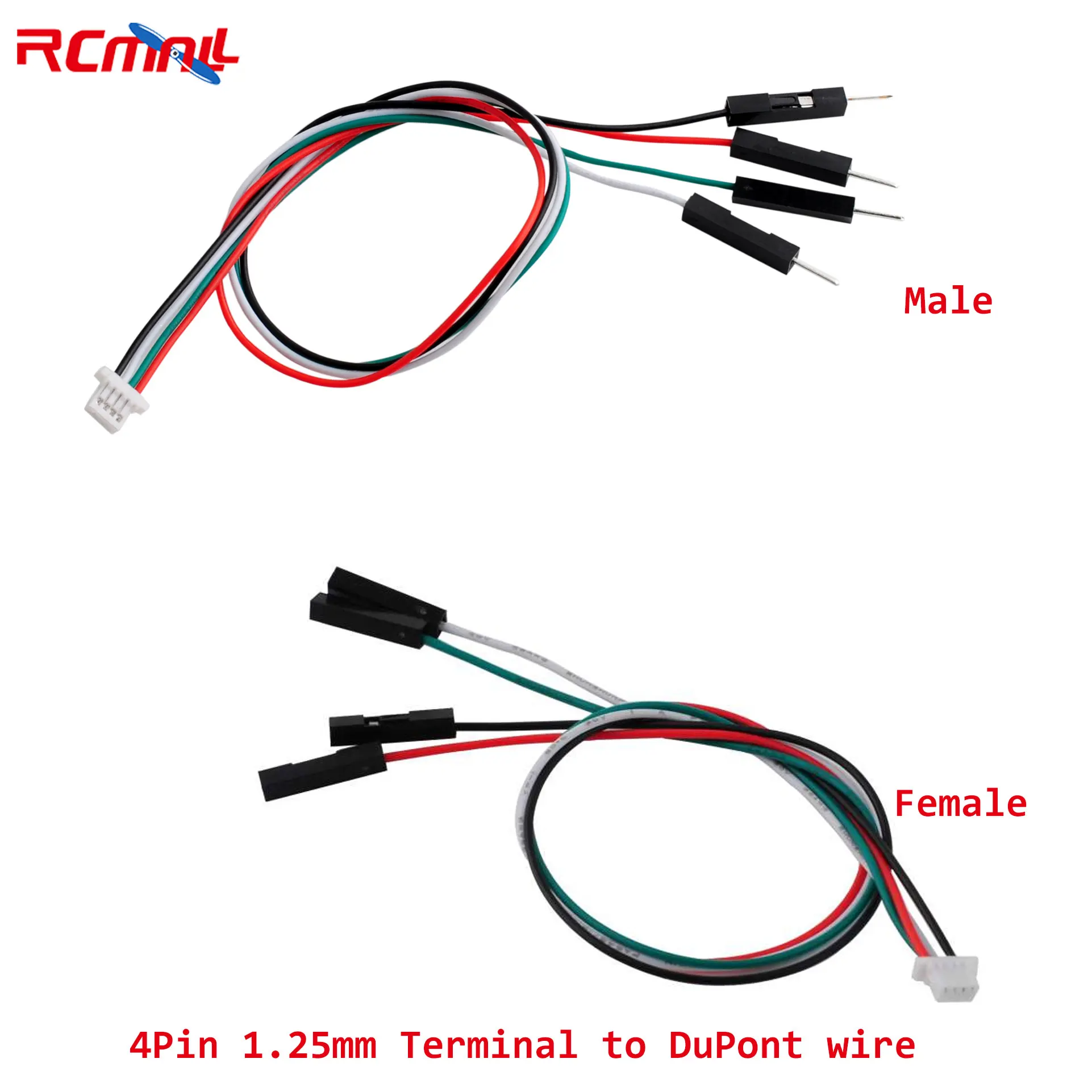 10pcs 4-pin 1.25mm Terminal to DuPont Male Cable Female Cable 20cm
10pcs 4-pin 1.25mm Terminal to DuPont Male Cable Female Cable 20cm