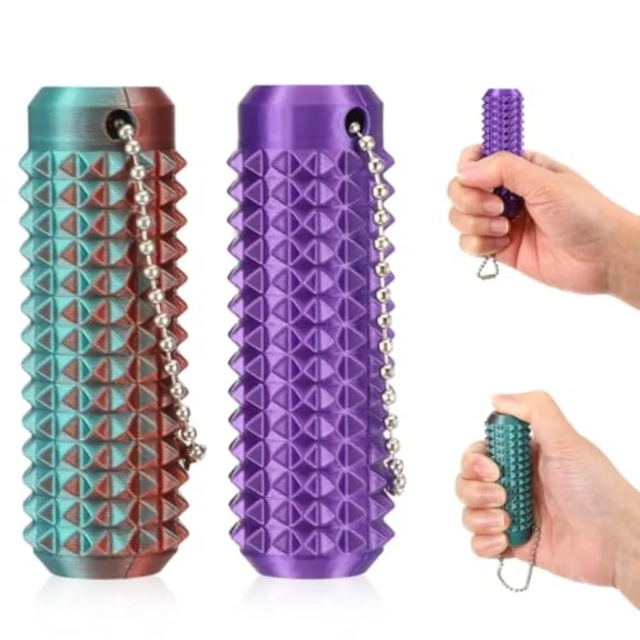 2Pcs Little Ouchies Fidget Toy for Adults Portable Keychain 3D Printed, Spiky Pain Stim Sensory Toy, Rotation Spiky Roller, Str
2Pcs Little Ouchies Fidget Toy for Adults Portable Keychain 3D Printed, Spiky Pain Stim Sensory Toy, Rotation Spiky Roller, Str
