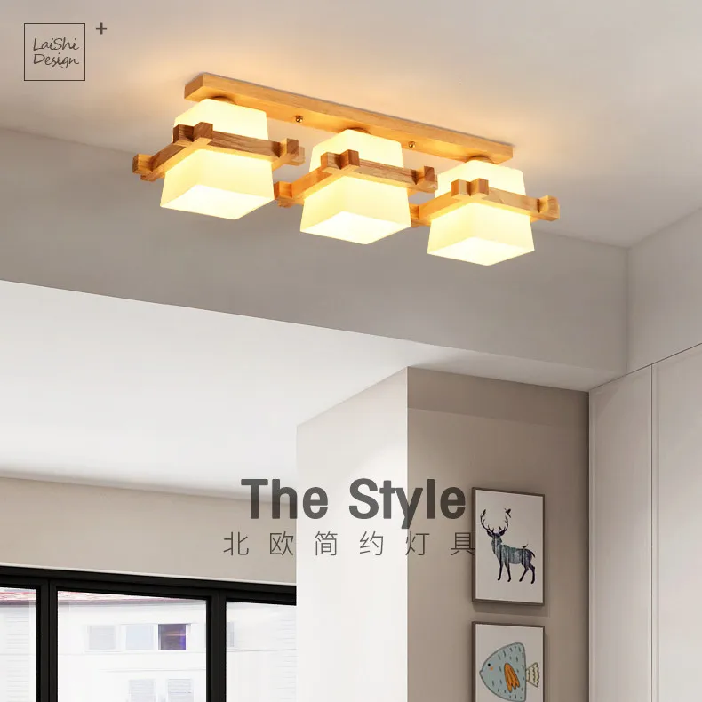 Nordic Solid Wood Grid Design Ceiling Light Modern Living Room Bedroom Corridor Tatami Balcony Ceiling LED Ceiling Lamp
Nordic Solid Wood Grid Design Ceiling Light Modern Living Room Bedroom Corridor Tatami Balcony Ceiling LED Ceiling Lamp