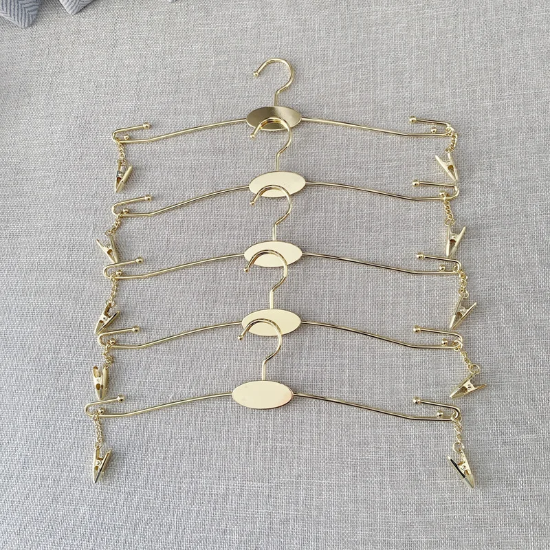 10PCS Custom Logo Metal Bra Hanger Non-slip Underwear Clothes Hanger with Two Clips Wardrobe Storage Organizer for Hanging Pants
10PCS Custom Logo Metal Bra Hanger Non-slip Underwear Clothes Hanger with Two Clips Wardrobe Storage Organizer for Hanging Pants