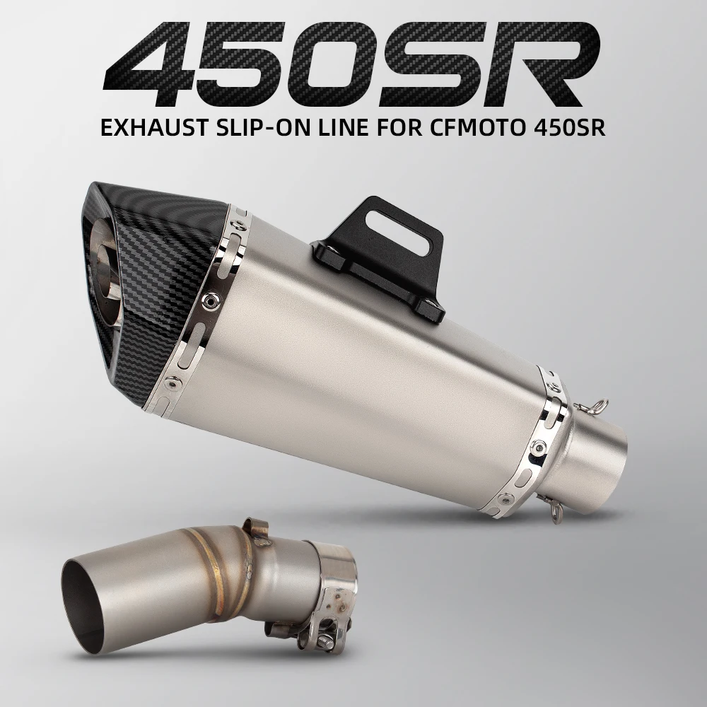 Motorcycle Exhaust Muffler with DB Killer for CFMOTO 450SR 450SS 450NK 450 SR/SS/NK 2022-2026 Moto Escape Tailpipe Racing Parts
Motorcycle Exhaust Muffler with DB Killer for CFMOTO 450SR 450SS 450NK 450 SR/SS/NK 2022-2026 Moto Escape Tailpipe Racing Parts