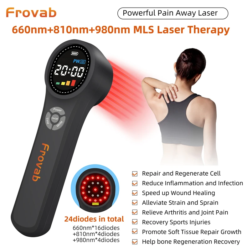 24pcs Diodes Handheld Cold Laser Back Therapy Microlight Laser Cold Laser for Dog Cats and Horses Relieve Body Pain Effectively
24pcs Diodes Handheld Cold Laser Back Therapy Microlight Laser Cold Laser for Dog Cats and Horses Relieve Body Pain Effectively