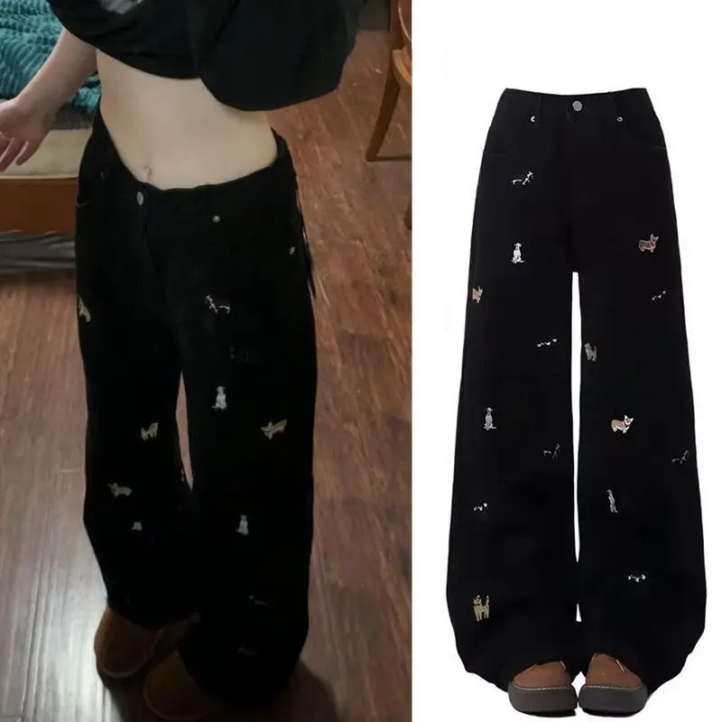 Bla Embroidered Loose Women's Jeans Lazy Sle Wide Leg Pants Spring Autumn New Arrival Casual Comfortable Straight Cut Tro...
Bla Embroidered Loose Women's Jeans Lazy Sle Wide Leg Pants Spring Autumn New Arrival Casual Comfortable Straight Cut Tro...
