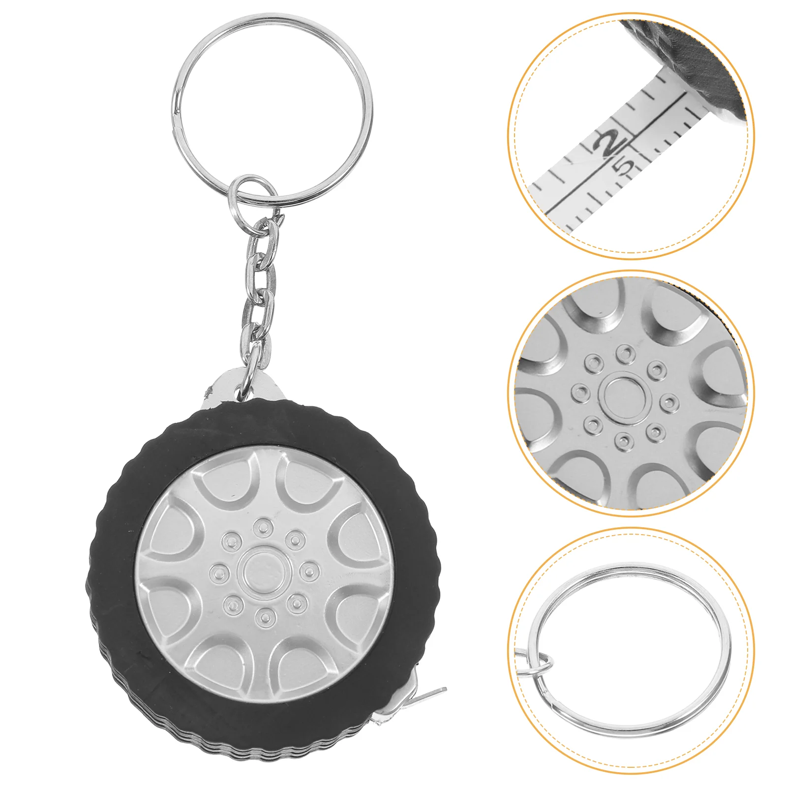 2 Pcs Measuring Tape Tire Measure Keychain Mini Keychains Small Black Portable Retractable
2 Pcs Measuring Tape Tire Measure Keychain Mini Keychains Small Black Portable Retractable