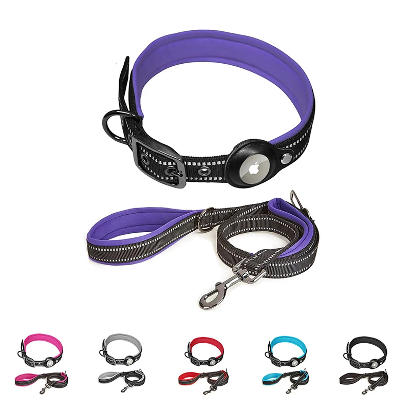 Airtag Pet Collar Leash Set Anti-lost Dog Collar With Apple Airtags Holder Reflective Collar For Puppy Cat Dog Outdoor Necklace
Airtag Pet Collar Leash Set Anti-lost Dog Collar With Apple Airtags Holder Reflective Collar For Puppy Cat Dog Outdoor Necklace