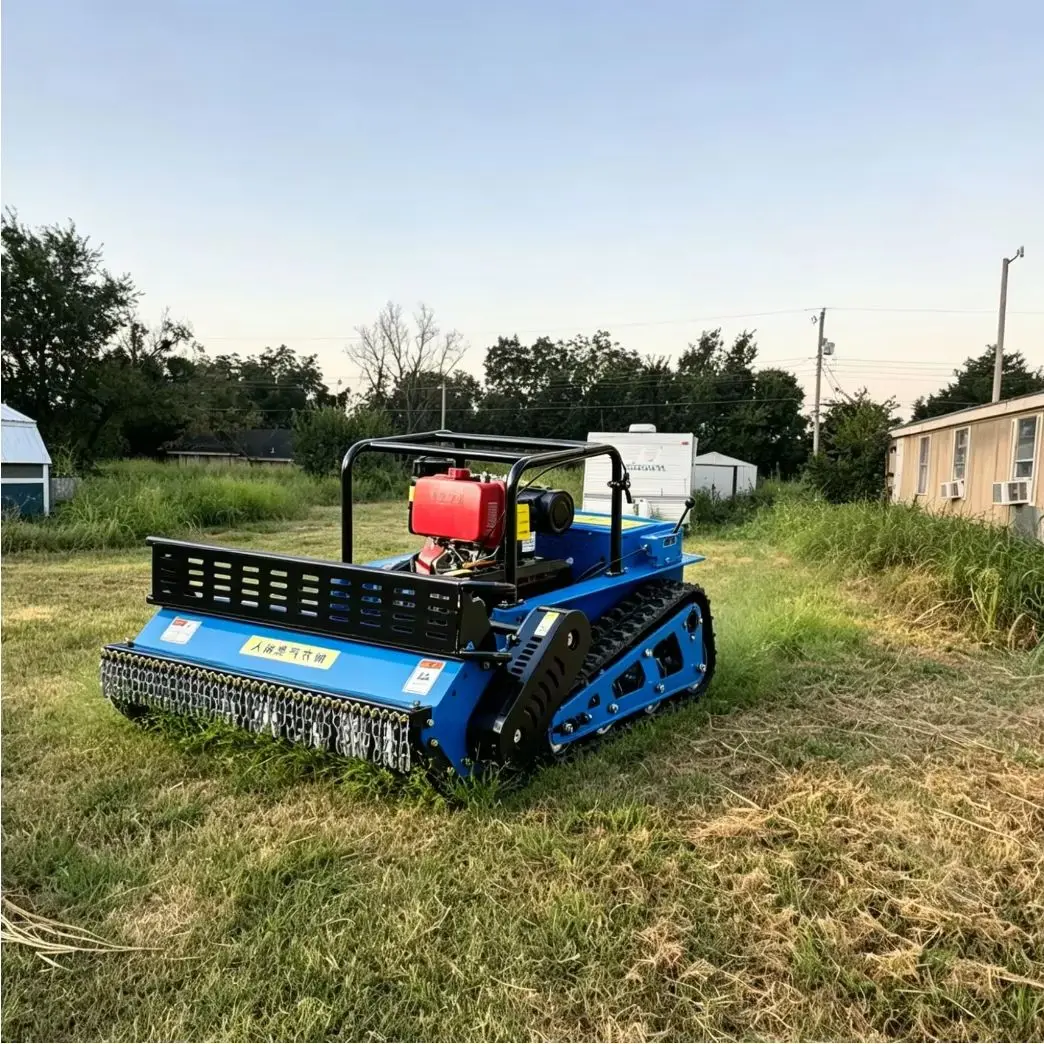 Customized Tracked Diesel Lawn Mower Remote Control CE EPA Approved Thick Blades GPS Navigation Durable Grass Cutter
Customized Tracked Diesel Lawn Mower Remote Control CE EPA Approved Thick Blades GPS Navigation Durable Grass Cutter