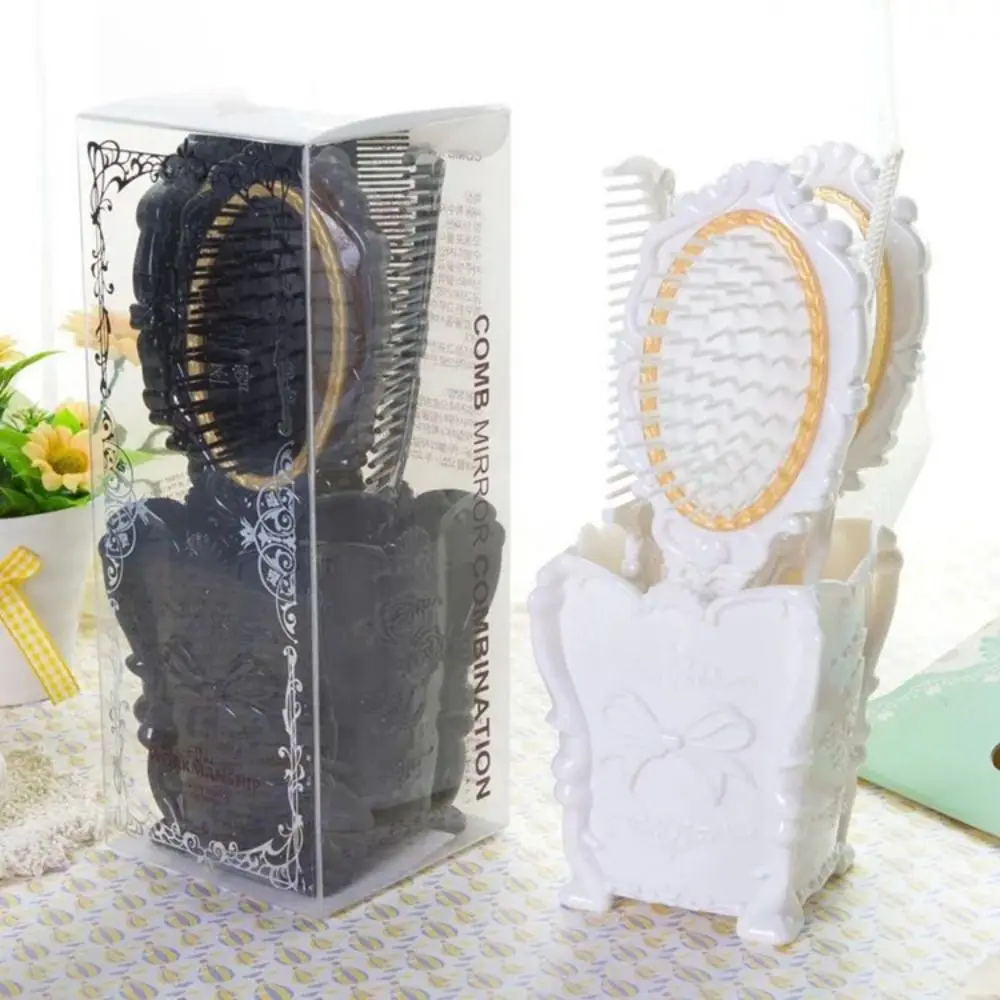4pcs/set Professional Mirror Comb Storage Holder Set Hairdressing Makeup Vanity Mirror Comb Set Anti-Static Anti-slip
4pcs/set Professional Mirror Comb Storage Holder Set Hairdressing Makeup Vanity Mirror Comb Set Anti-Static Anti-slip