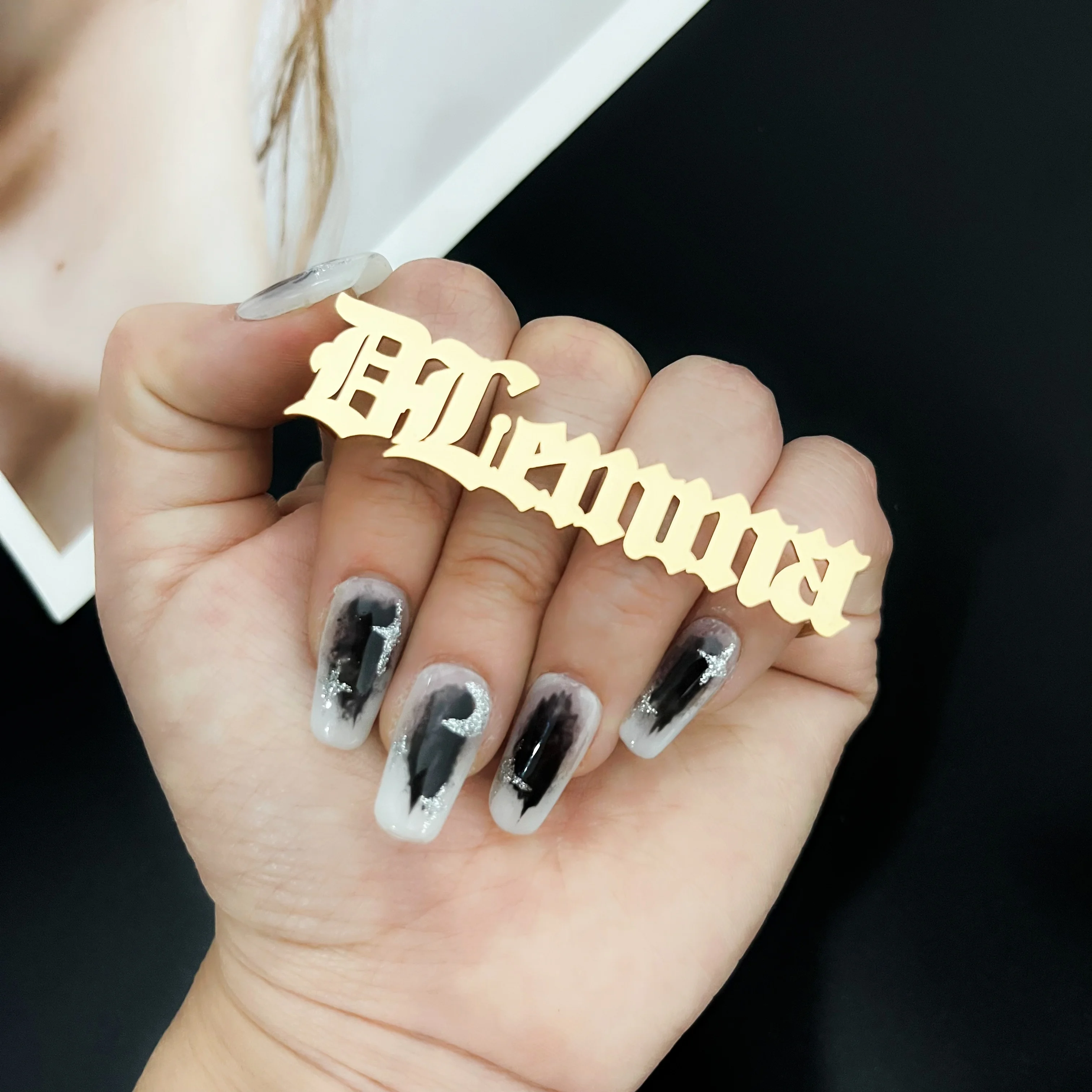 Custom Name Knuckle Ring Gold 3-4 Fingers Name Ring Personalized Name Knuckle Ring Nameplate Rings Stainless Steel Jewelry
Custom Name Knuckle Ring Gold 3-4 Fingers Name Ring Personalized Name Knuckle Ring Nameplate Rings Stainless Steel Jewelry