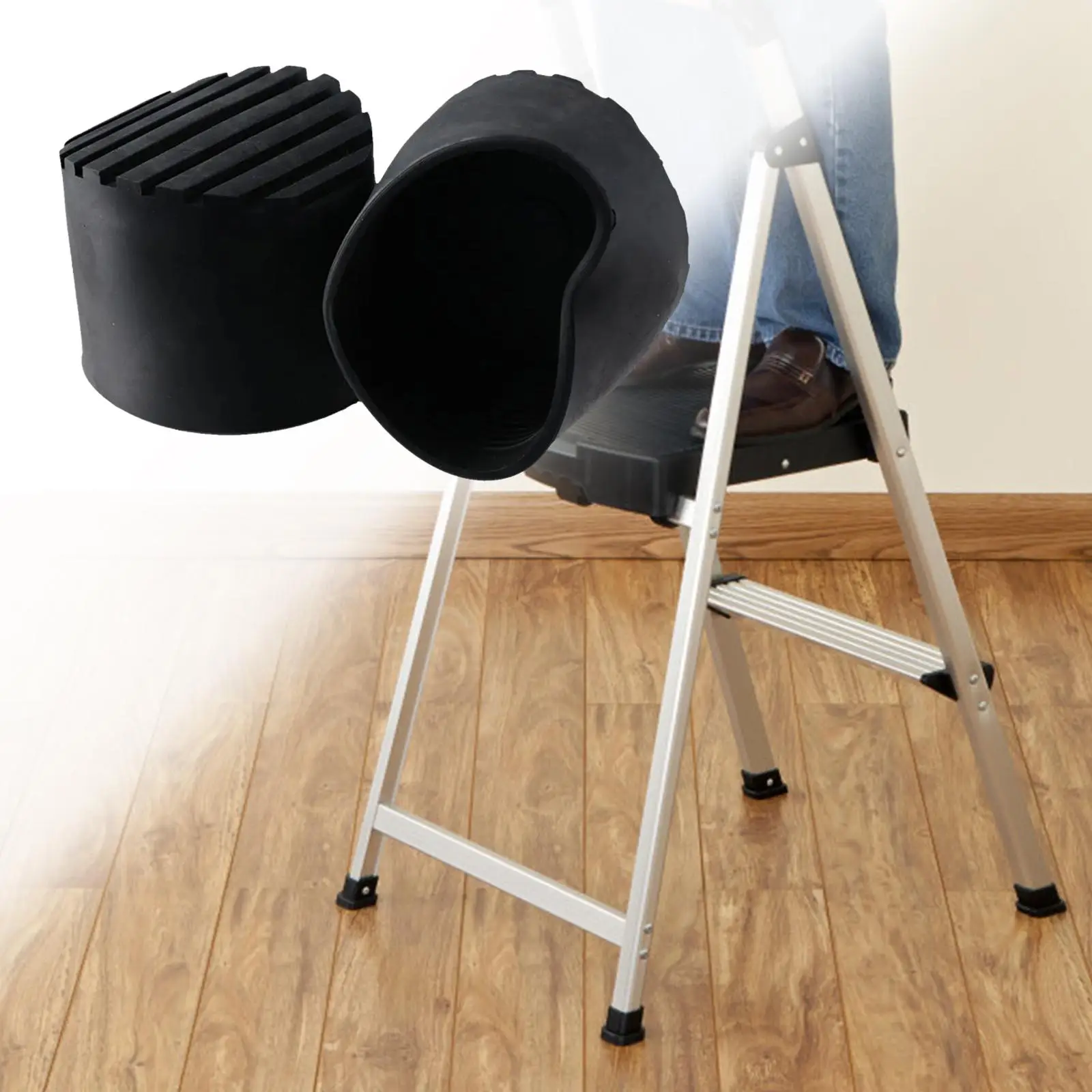 2pcs Ladder Non-slip Feet Mat Rubber Round Spare Parts Wear-resistant Easy to Install Soundproof Black Floor Protection
2pcs Ladder Non-slip Feet Mat Rubber Round Spare Parts Wear-resistant Easy to Install Soundproof Black Floor Protection
