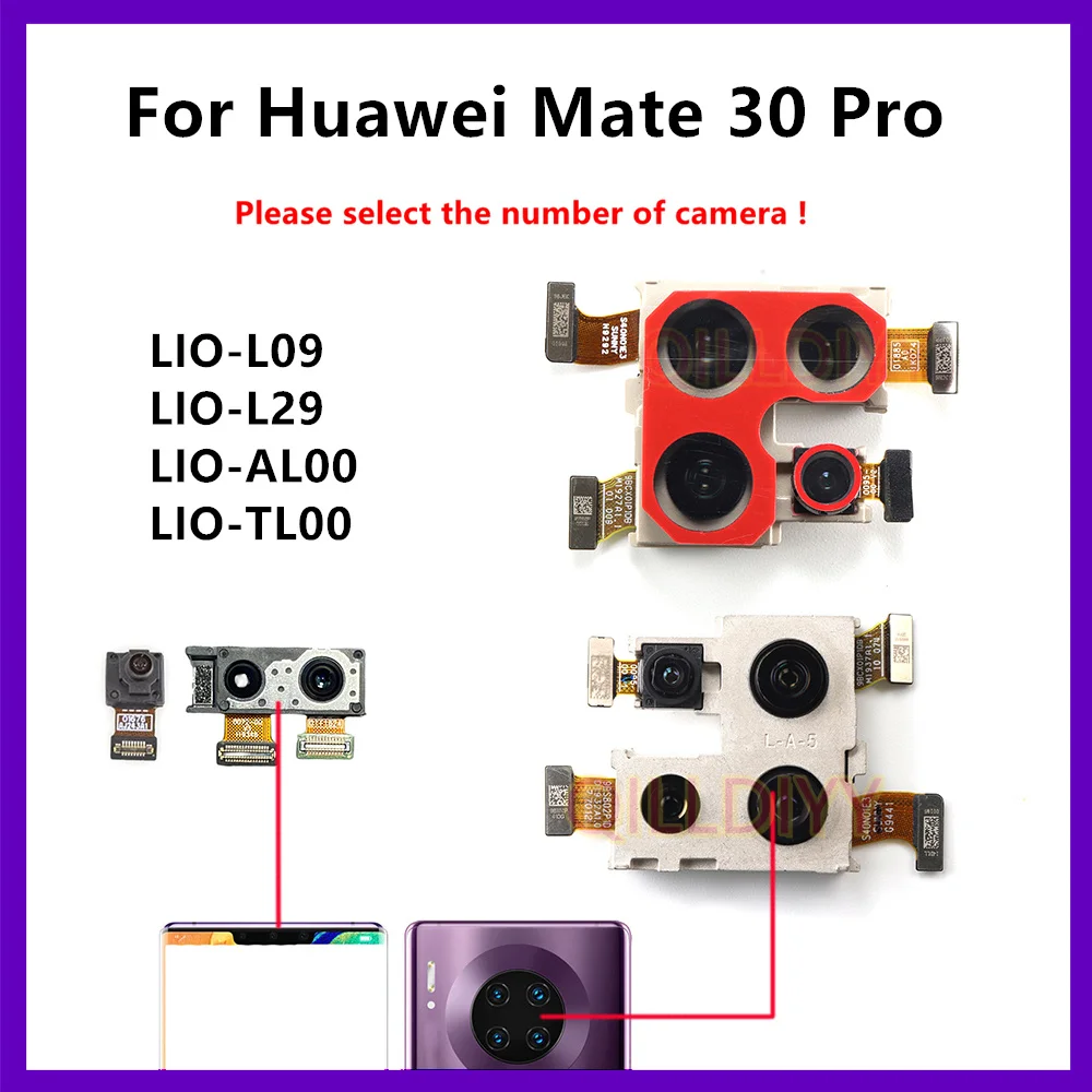 Передняя задняя камера для Huawei Mate 30 Pro, модуль одной задней камеры, вид сзади, запасные части
Передняя задняя камера для Huawei Mate 30 Pro, модуль одной задней камеры, вид сзади, запасные части