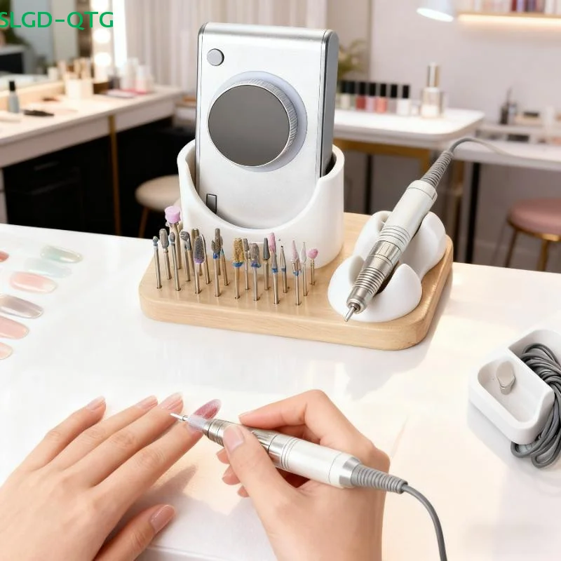NEW 2 In 1 Nail Drill Holder Stand With 6 Holes Nail Drill Bits Wooden Storage Nail Polisher Pen Bracket For Salon And Home Use
NEW 2 In 1 Nail Drill Holder Stand With 6 Holes Nail Drill Bits Wooden Storage Nail Polisher Pen Bracket For Salon And Home Use