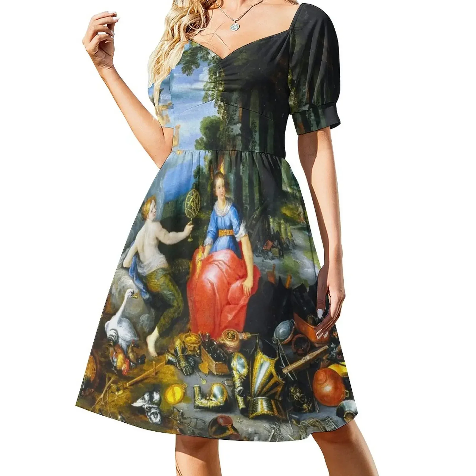 Flemish Short-Sleeved Dress women's elegant loose dresses Women's summer skirt Womens dresses birthday dresses for women Dress
Flemish Short-Sleeved Dress women's elegant loose dresses Women's summer skirt Womens dresses birthday dresses for women Dress