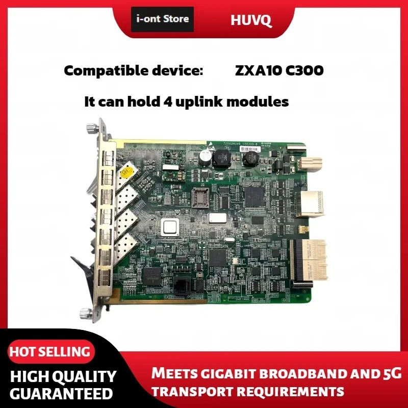 Free shipping. HUVQ 4*10GE uplink board, suitable for C300 OLT FTTH network card. Hot selling product.
Free shipping. HUVQ 4*10GE uplink board, suitable for C300 OLT FTTH network card. Hot selling product.