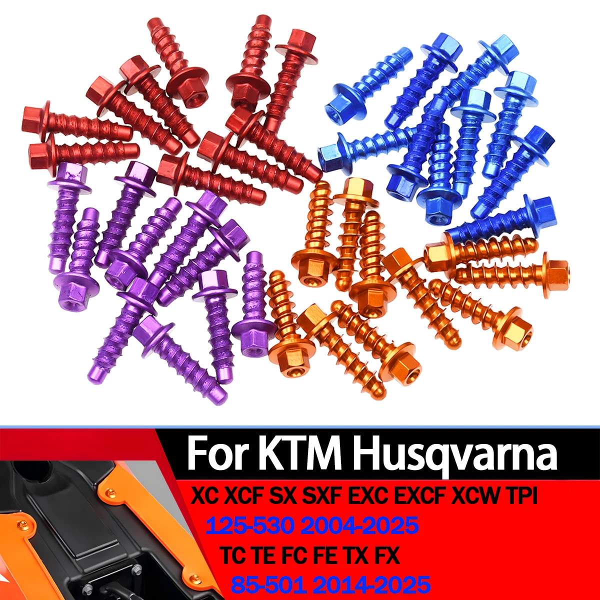 10Pcs Motocross Self Tapping Screw Bolt Kit For KTM EXC EXCF XC XCF SX SXF TPI SIX DAYS 125 250 300 350 400 450 500 CC 1997-2022
10Pcs Motocross Self Tapping Screw Bolt Kit For KTM EXC EXCF XC XCF SX SXF TPI SIX DAYS 125 250 300 350 400 450 500 CC 1997-2022