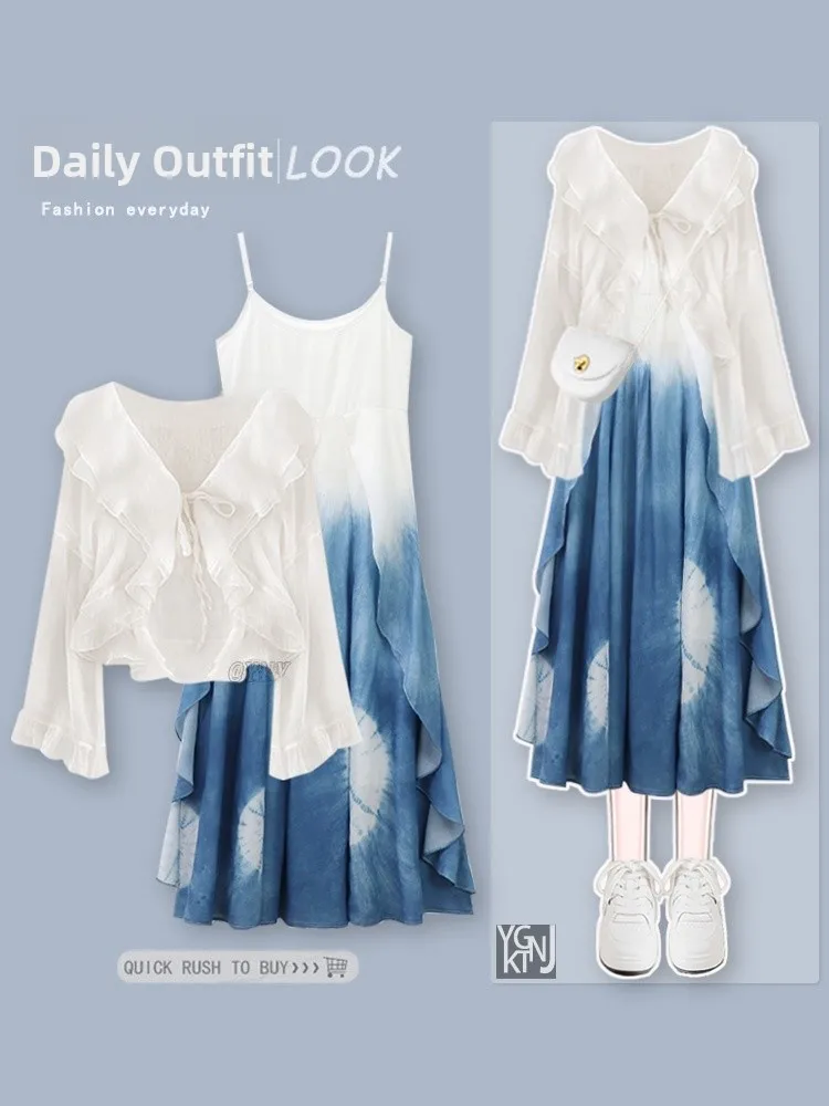 Vaion Sle Tie Dye ter Dr Thin Sun Protection irt Летнее новое поступление Женский комплект Faion Длинные брюки с воротником B...
Vaion Sle Tie Dye ter Dr Thin Sun Protection irt Летнее новое поступление Женский комплект Faion Длинные брюки с воротником B...