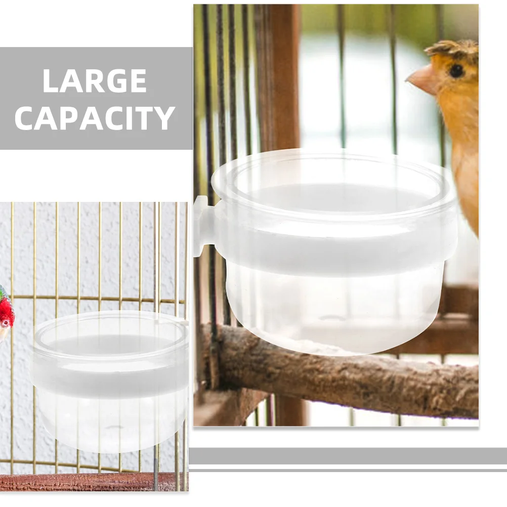 5pcs Parrot Feeder Transparent Plastic Bird Food Bowl Hanging Cage Cup For Parrots Rabbits Hamsters Pet Supplies Water Holder
5pcs Parrot Feeder Transparent Plastic Bird Food Bowl Hanging Cage Cup For Parrots Rabbits Hamsters Pet Supplies Water Holder