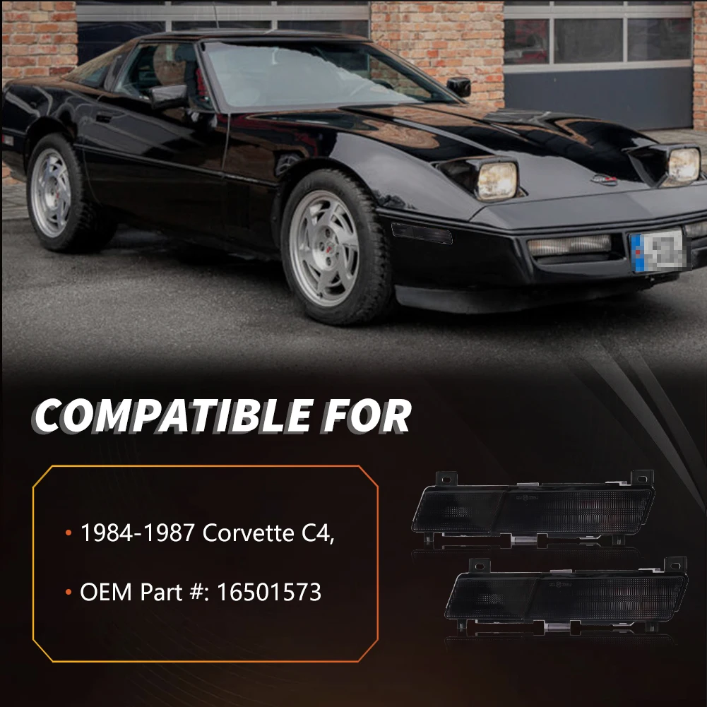 2Pcs For 1984 1985 1986 1987 Chevry Corvette C4 Front Bumper Fender Light Side Marker Light Turn Signal Light Cover No bulb
2Pcs For 1984 1985 1986 1987 Chevry Corvette C4 Front Bumper Fender Light Side Marker Light Turn Signal Light Cover No bulb